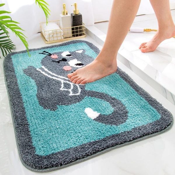 

bath mats cartoon tufted floor mat door home entrance bathroom toilet absorbent non-slip decoration