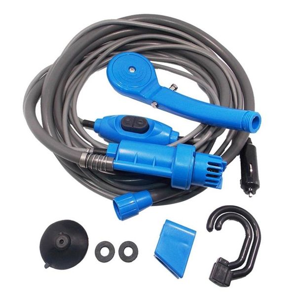 

portable camping shower car washer set for hiking traveling outdoor bags