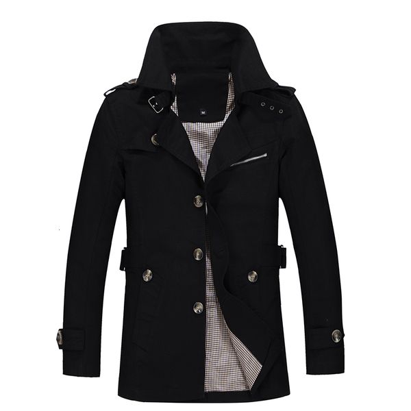 

men's jackets jackets spring and autumn in the long section slim cotton leisure windbreaker t trench coat overcoat m-5xl peem, Black;brown