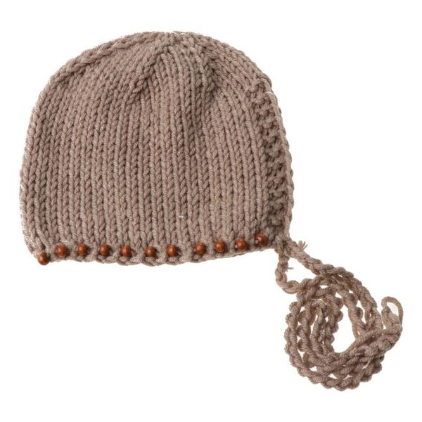 

caps & hats j60b born pography props beaded wool hat po posing shooting accessory, Yellow