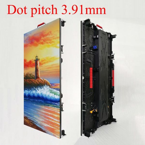

outdoor waterproof led display board 3.91 pixel pitch video wall 500x1000mm size panel hd full color sign 128x256 pixels