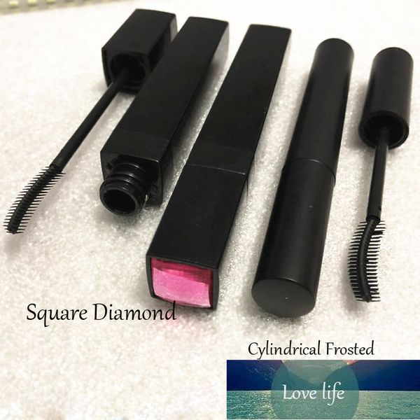 Garrafas de embalagem 5ml tubo de mascara vazio, diamante quadrado preto, diy cilíndrico cílios geados livre