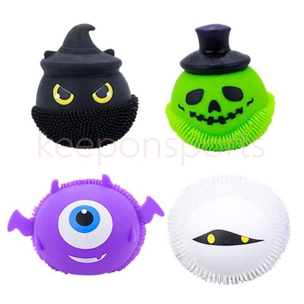 

dhl shipping glowing decompression fidget toys halloween little devil pinch music ball spoof vent toys