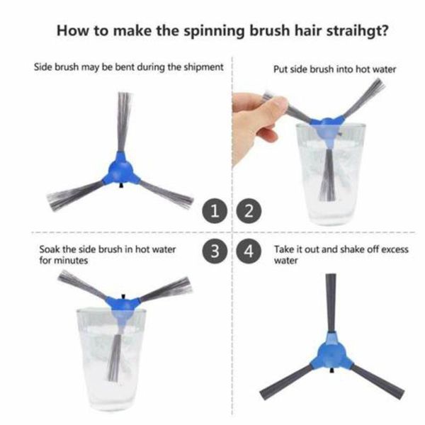 

18pcs/set main side brush filter replacement kit for kyvol cybovac e20,e30,e31 robot vacuum cleaner parts accessories shower curtains