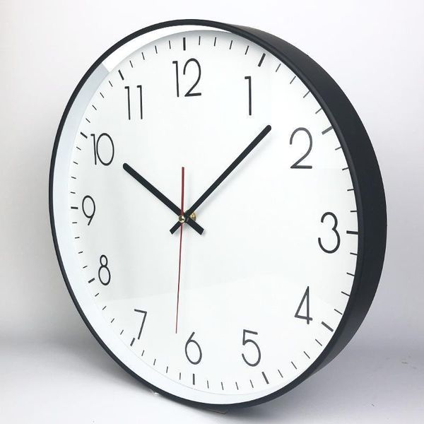 Настенные часы 14 дюймов большие часы живущая комната современные металлические бесшумные часы дома декор кухни Horloge роспис подарок D087
