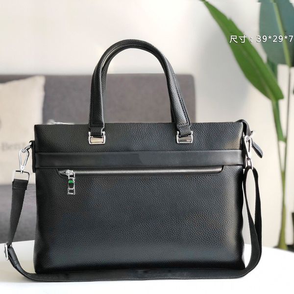 

2021 causal briefcase bag for men famous desinger handbag genuine soft leather flap shoulder purse