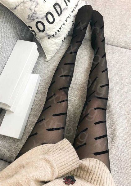 Frauen Sexy Strümpfe Hipster Strumpfhosen Seide Sommer Trendy Dame Socken Strumpfwaren Hohe Taille Strumpfhosen Marke Strumpfhosen Mode Brief drucken unterwäsche cfgf