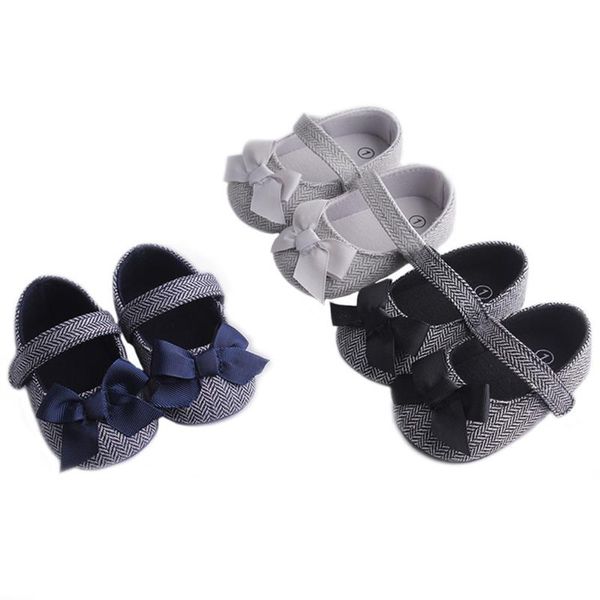 

first walkers baby girls shoes born cotton blend soft girl bowknot soled non-slip footwear