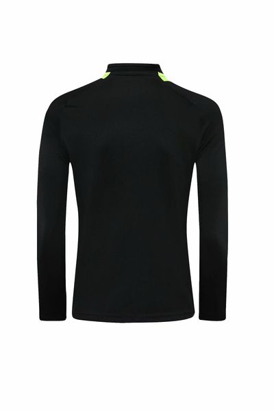 

#017 can be customized soccer tracksuit track kit running jacket chandal training suits sports wear and trousers, Black