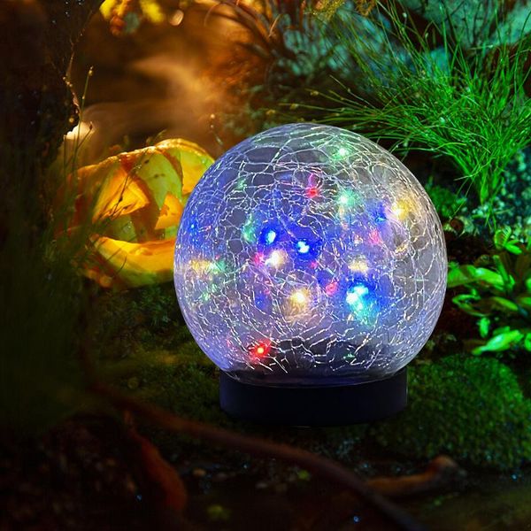 

lawn lamps crackle solar light lamp garden street villa landscape staircase steps lantern waterproof lighting supplies