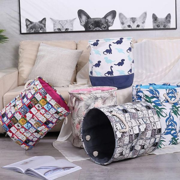 

Bathroom Folding Laundry Basket Home Organizer Bag Storage Product Clothes Toy Container & Organization