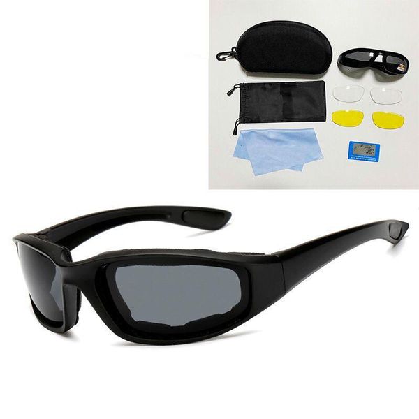

sunglasses men's and women's outdoor riding eye protection ski glasses set cs tactical sponge polarized, White;black