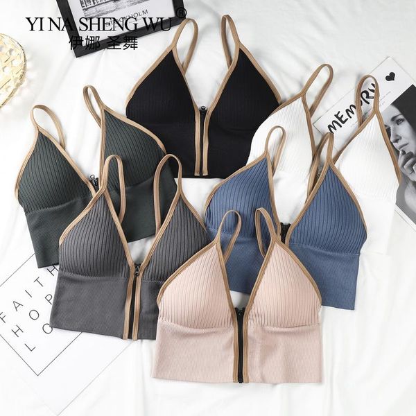 

yoga outfit sports bra zipper fitness women sportswear feminine sport for gym female underwear running push up lingerie