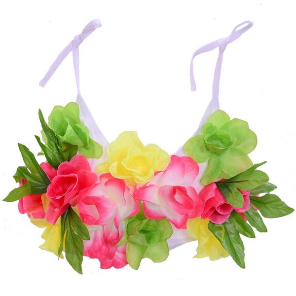 

kids girls tropical luau leis flower bra vest theme party favors hawaiian hawaii holiday wedding beach decoration favor