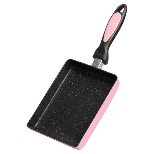 

pans tamagoyaki pan japanese omelette pan, non-stick coating square egg to make omelets or crepes (pink)