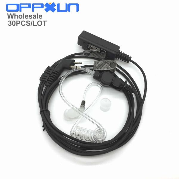 

walkie talkie oppxun 30pcs/lot 2 pin double line pin-ear earpiece for motorola gp300 cp200 ct150 two way radio portable