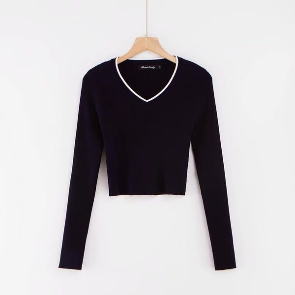 

fall crop sweater kawaii cute sweaters knitted sweater pink women winter clothes women pullover sweater 210426, White;black