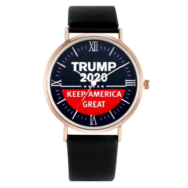 

wristwatches classictrump 2021pattern dial quartz analog watch women leather band watches exquisite rose gold case wristwatch, Slivery;brown