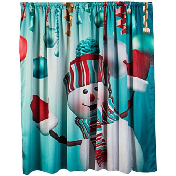 

curtain & drapes christmas cute snowman living room bedroom window home decor