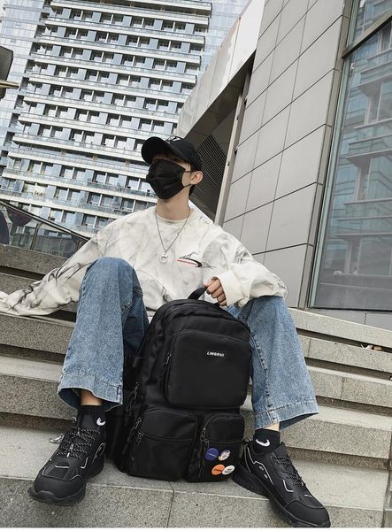 

backpack bb951 large capacity tooling travel super fire high school female college student simple schoolbag