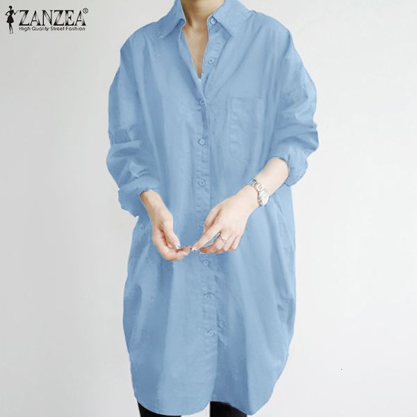 

blouses stylish asymmetrical shirts women spring blouse 2021 casual long sleeve blusas female button tunic plus size chemise, White