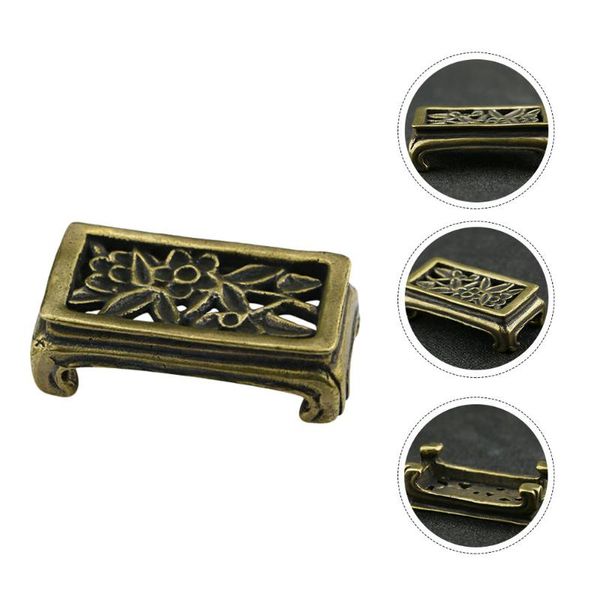 

decorative objects & figurines antiques collection gift brass tibetan pattern table mini stool home decoration