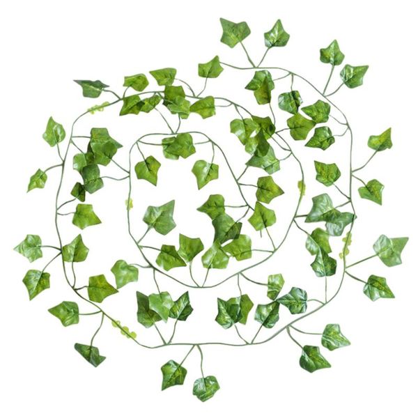 

decorative flowers & wreaths 12pcs simuated plant vines artificial imitation vine pendants (green)