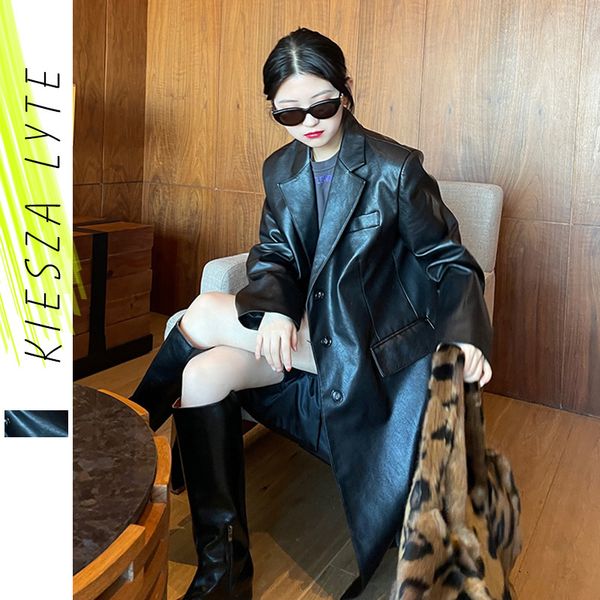 

women in the vintage plutonium black jacket leather female coat ladies outwear