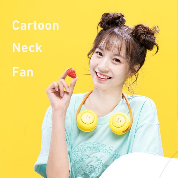 

electric fans neck fan portable usb rechargeable mini air cooler mute sports adjustable for home outdoor summer cooling 2021