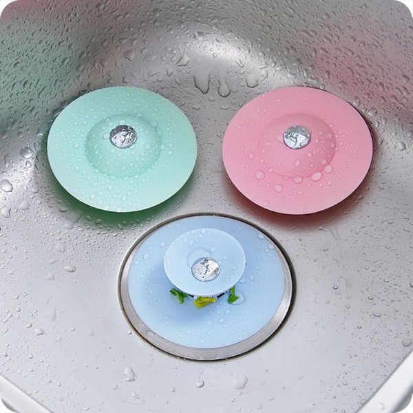 

bath accessory set drain ser bathroom floor plug kitchen sink filter anti-clogging leak-proof silicone outfall strainer