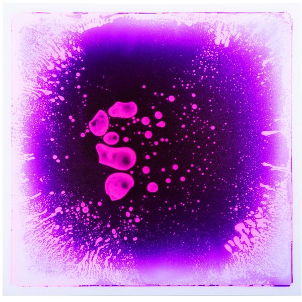 Piastrelle decorative per pavimenti Art3d Liquid Sensory, quadrati 30x30 cm, viola, 1 piastrella