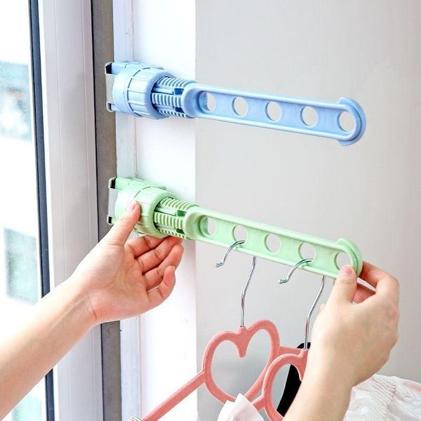 

hangers & racks ly punch portable 5 hole hanger travel business indoor convenient drying rack te889