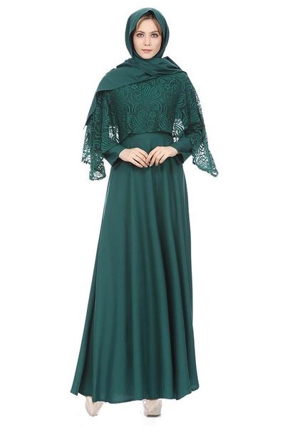 

ethnic clothing abaya satin maxi dress for women turkey arabic o-neck long sleeve solid color lace jalabiya muslim islamic dresses, Red
