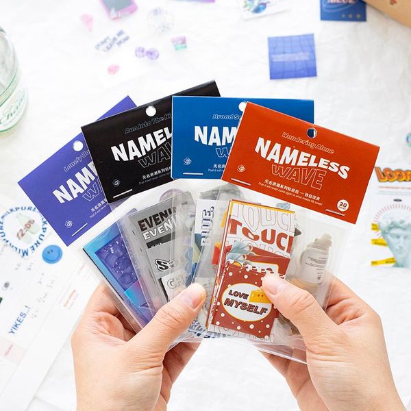 

gift wrap 20pcs scrapbooking material stickers creativity travel diy diary planner craft supplies