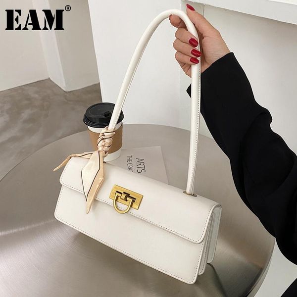 

cross body [eam] women brief elegant quality pu leather flap personality all-match crossbody shoulder bag fashion tide 2021 18a3011
