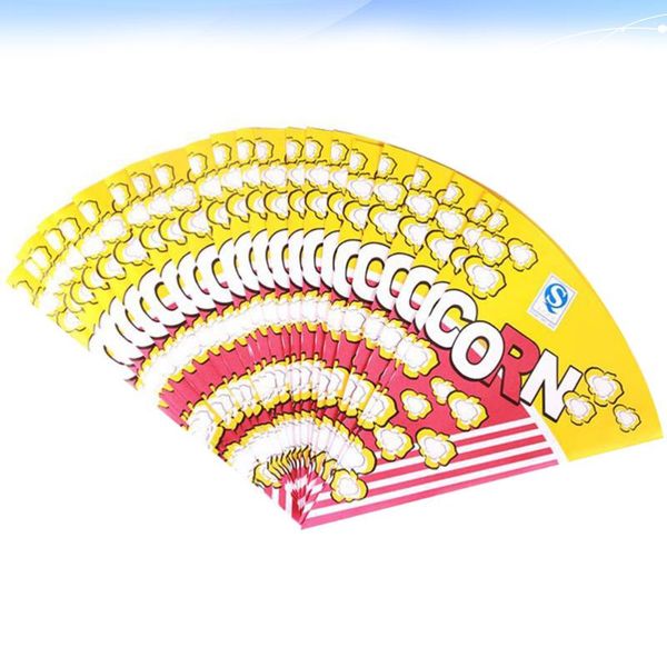 

gift wrap 50pcs cone shape popcorn paper bags with tapered tips multifunction treat for candy snack