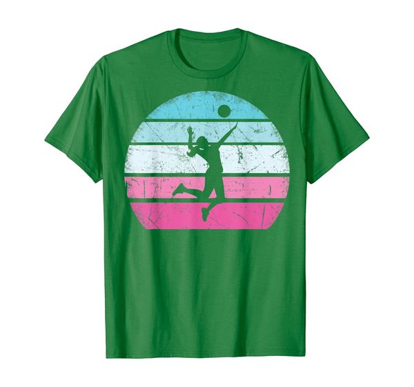 

volleyball girl retro vintage t-shirt, White;black