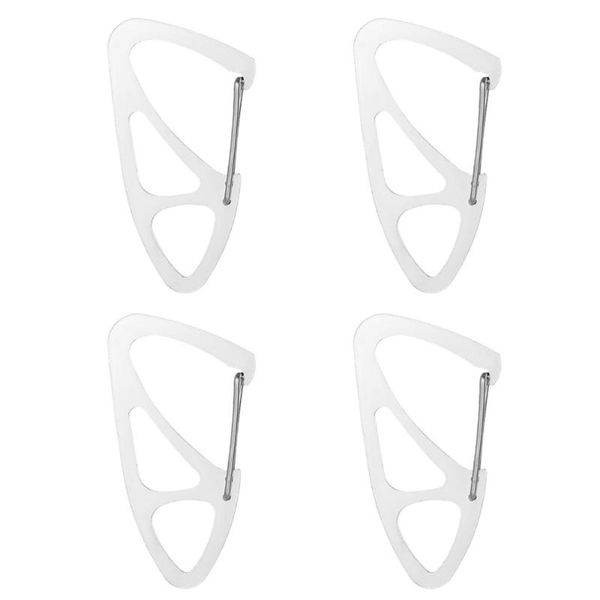 

cords, slings and webbing 4 pcs outdoor climbing key chain buckles carabiner camping hook metal