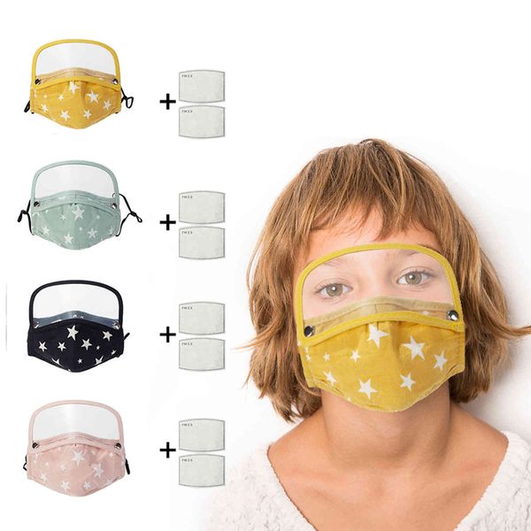 

christmas filter cotton breathing valve children's mask full face protection integrated mask removable integrated mask