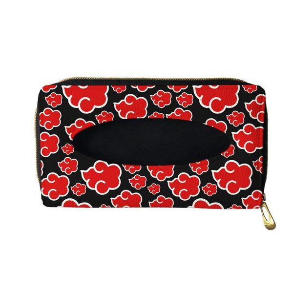 

tissue boxes & napkins anime print pu leather box portable car sun visor paper napkin holder hanging type universal auto accessories