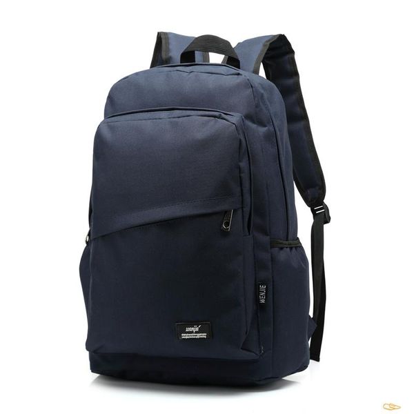

backpack [drop ]korea preppy style canvas bags black blue men large capacity sport travel 17inch lap(a011)