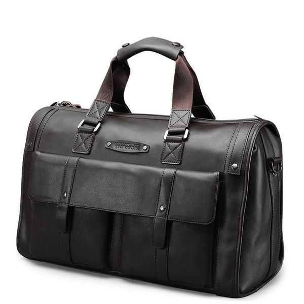

duffel bags selling retro split leather travel bag weekend for men daily use
