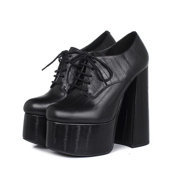 

boots olomm ankle pumps platform women square high heels round toe black nude club wear women's shoes size eua 4-9.5 8b6y