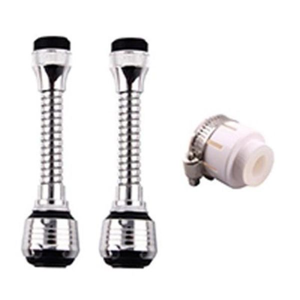 

kitchen faucets 2pcs splash-proof nozzle faucet bubbler extension extended spout 2 with conversion head