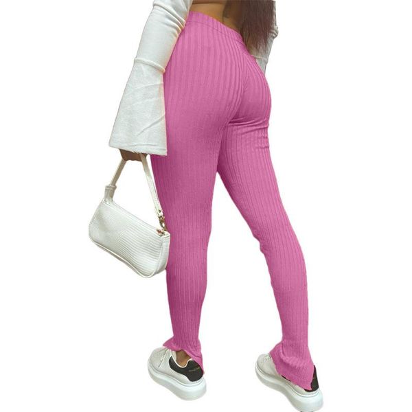 

split hem trousers 2021 autumn woman flare pants plus size orange sweatpants women high waist harajuku long pant women's & capris, Black;white