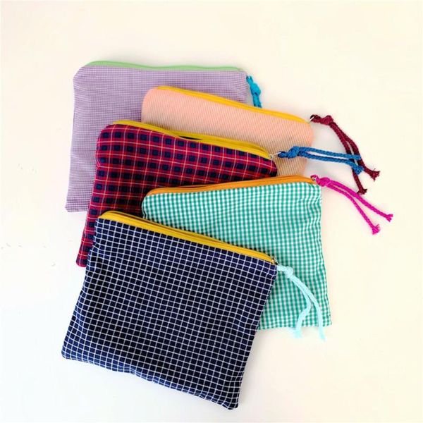 

eyebrow tools & stencils cotton makeup bag portable make up tool lattice pattern storage travel cosmetic bags organizer beauty toiletry wash