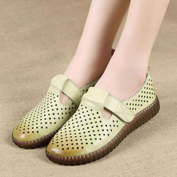 

sandals luxury oxford shoes for women flats vintage genuine leather loafers summer comfort female ballerina shoe, Black