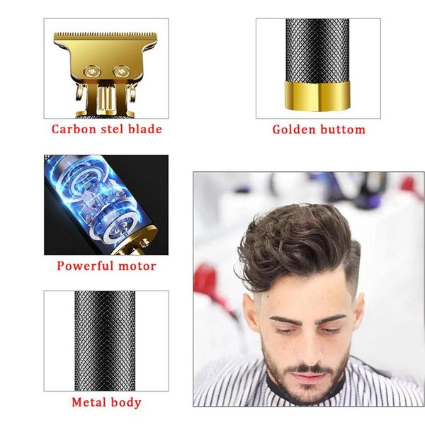 

hair clippers rechargeable electric clipper men's waterproof low noise portable cutting machine