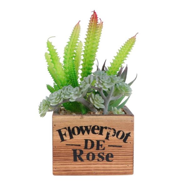 

1pc lifelike potted plant succulent decor artificial decorative flowers & wreaths