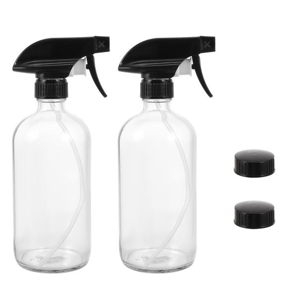 

storage bottles & jars 2pcs 500ml travel spray dispenser portable cosmetic with 2 lids